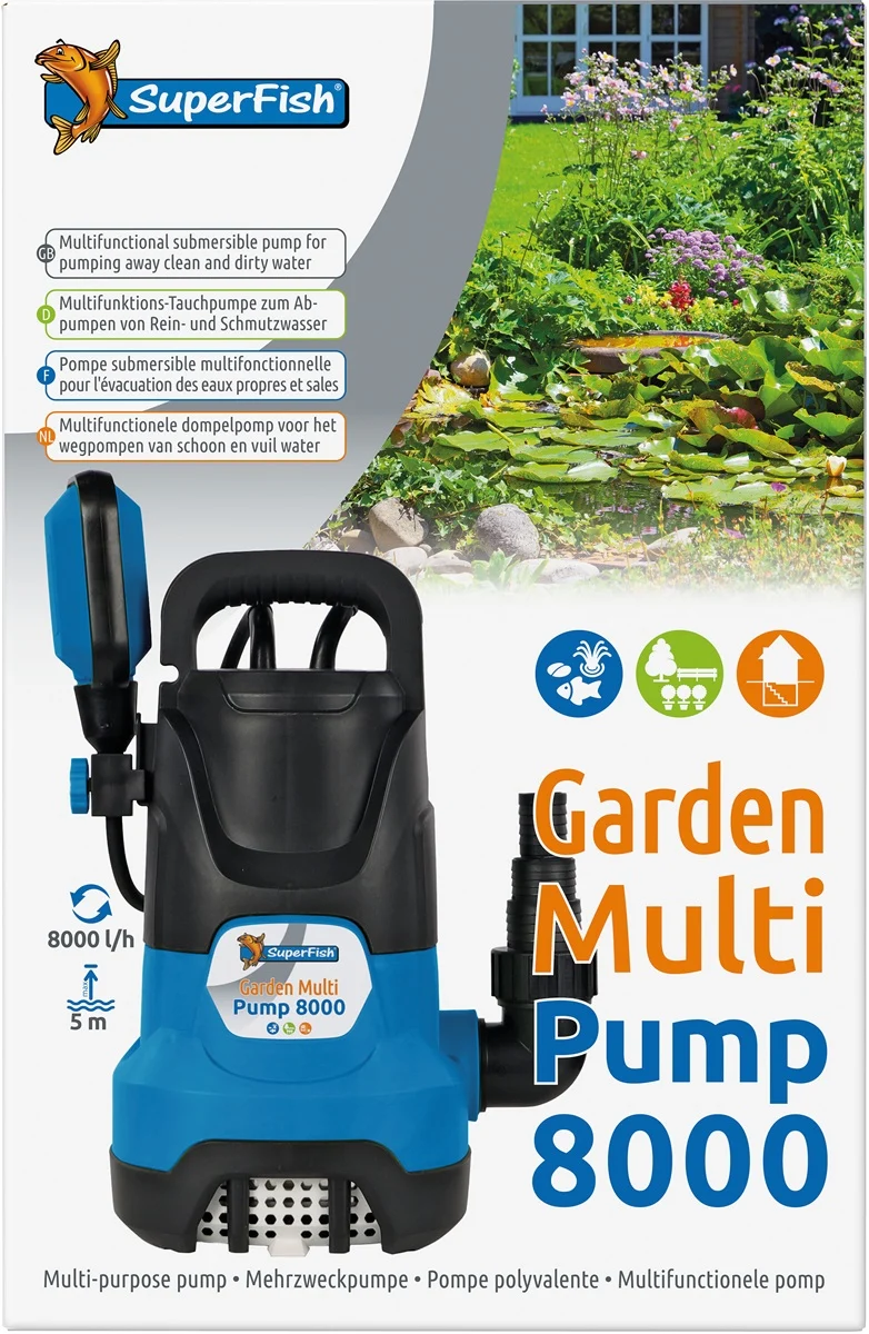 SuperFish  GARDEN MULTI POMP 8000 - superfish afbeelding