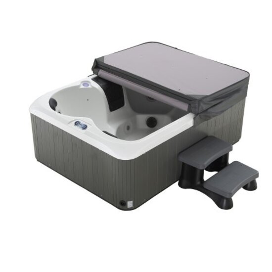 W'eau Como Spa – 4-Persoons Compacte Hydromassage Spa | Complete Set (Cover + Trap + Filter)
