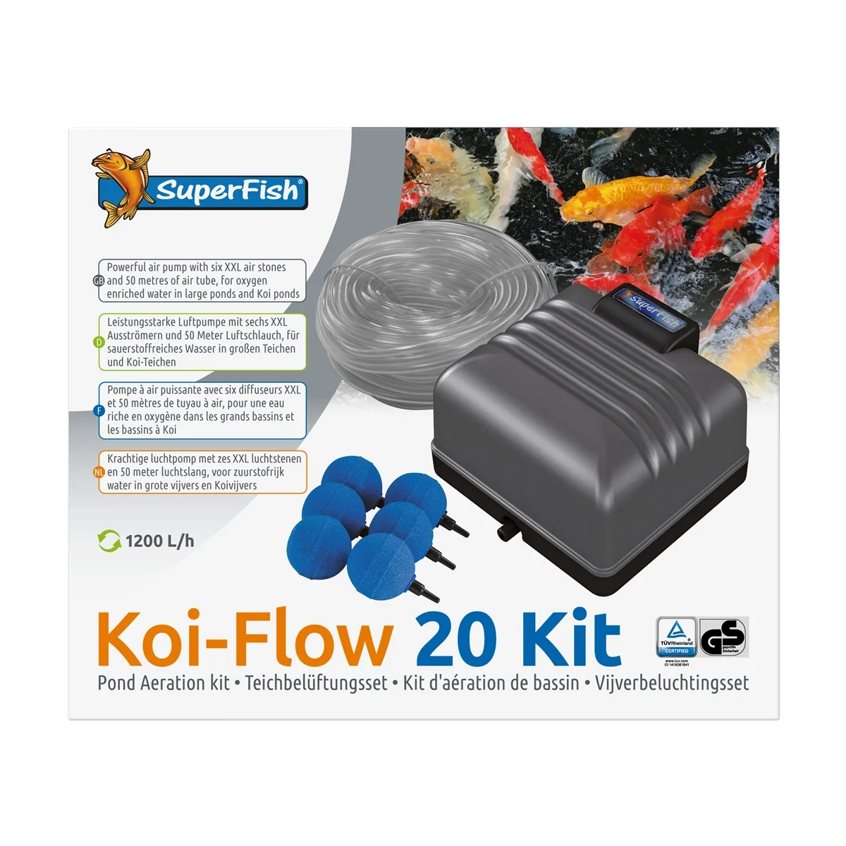 SuperFish  Koi Flow 20 prof beluchtingsset - SuperFish afbeelding