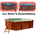 Interline  Zwembad Sumatra ovaal 6,40x4,00m Premium pakket - Interline