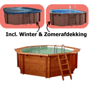 Zwembad Sumatra rond 5,30m/1,38m - Premium pakket - Interline