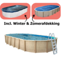Interline  Zwembad Sunlake ovaal 9,75x4,90m Premium Pakket - Interline