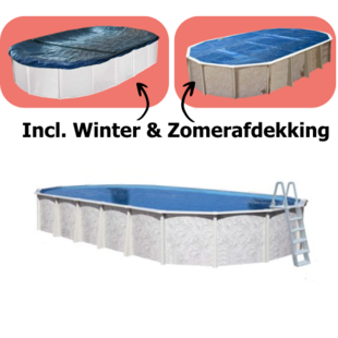 Zwembad Interline Diana ovaal 8,50x4,90m Premium pakket