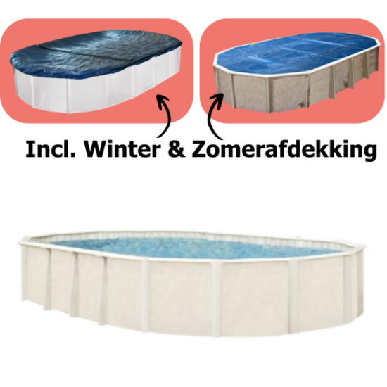 Interline  Zwembad Interline Century ovaal 6,10x3,60m Premium Pakket