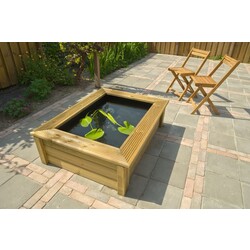 Quadro wood II - houten FSC frame voor Quadro 6 - Ubbink