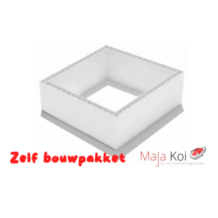 Zelfbouwpakket zwembad blokken - 3,00 x 3,00 x 1,20 m