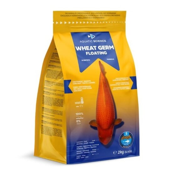 Aquatic Science Wheat Germ Floating Small 2Kg - Aquatic Science