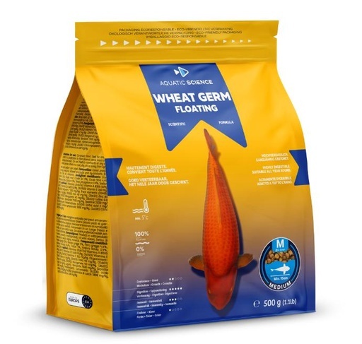 Aquatic Science Wheat Germ Floating Medium 0,5Kg - Aquatic Science afbeelding