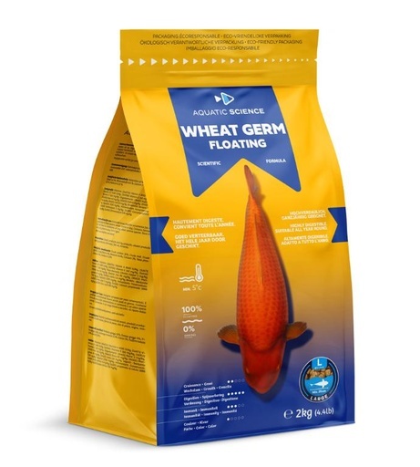 Aquatic Science Wheat Germ Floating Large 2Kg - Aquatic Science afbeelding
