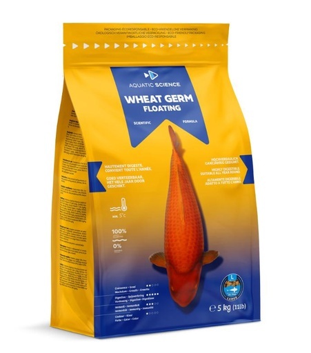 Aquatic Science Wheat Germ Floating Large 5Kg - Aquatic Science afbeelding