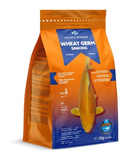Aquatic Science Wheat Germ Sinking Small 2Kg - Aquatic Science afbeelding