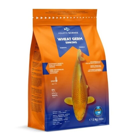 Aquatic Science Wheat Germ Sinking Small 5Kg - Aquatic Science