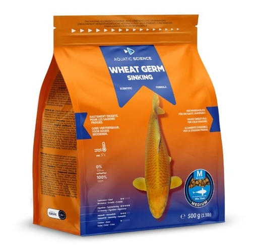 Aquatic Science Wheat Germ Sinking Medium 0,5Kg - Aquatic Science afbeelding