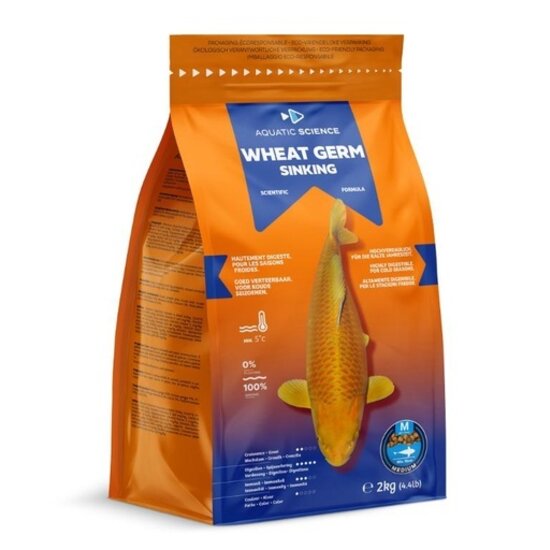 Aquatic Science Wheat Germ Sinking Medium 2Kg - Aquatic Science