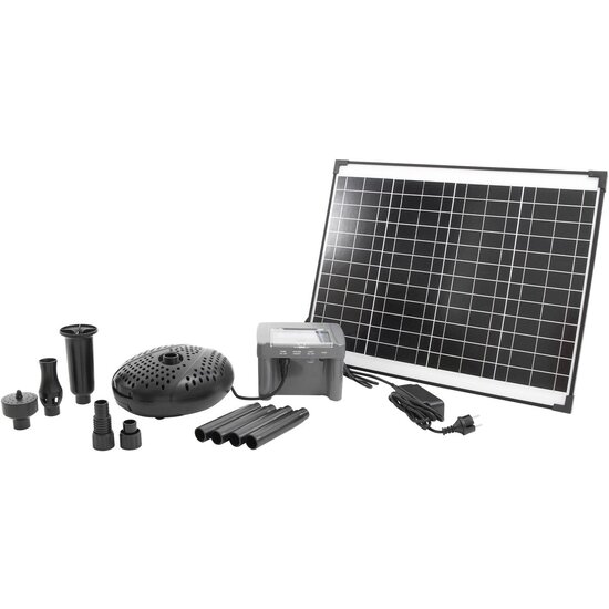 Ubbink SolarMax 2500 - Fonteinpomp op zonne-energie - met eigen accu - vijverpomp - Ubbink