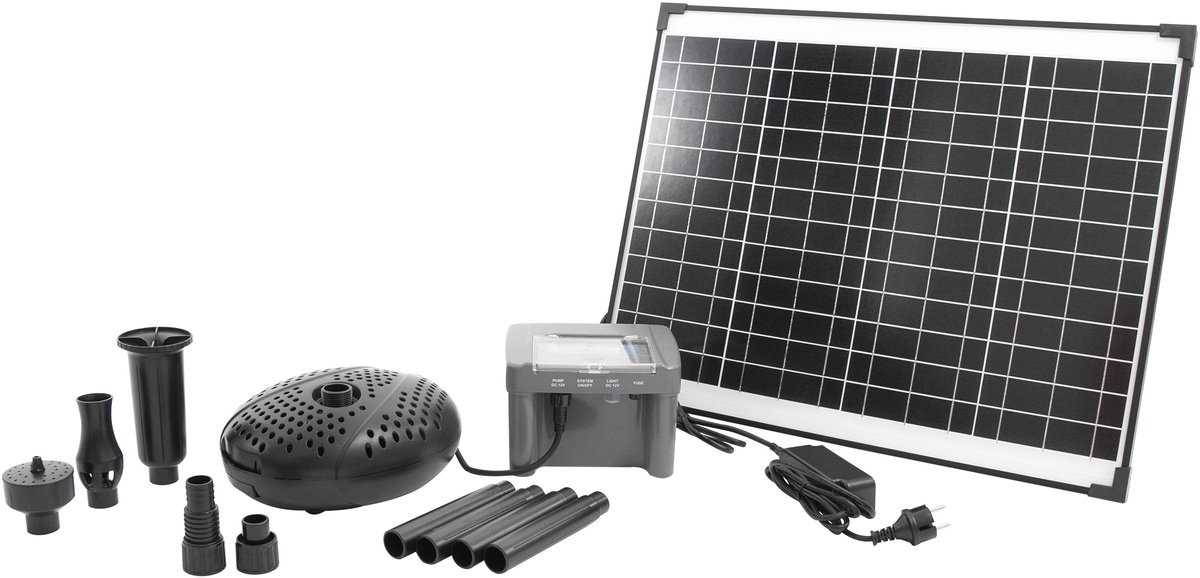 Ubbink SolarMax 2500 - Fonteinpomp op zonne-energie - met eigen accu - vijverpomp - Ubbink afbeelding