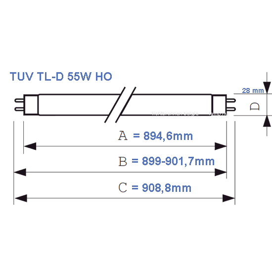 Oase Bulb UVC Philips 55 W HO (54W) G13
