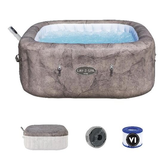 Lay-Z Spa Rome smart airjet 6 bruin marble - Lay-Z