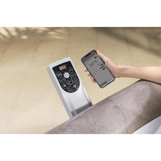 Lay-Z Spa Rome smart airjet 6 bruin marble - Lay-Z