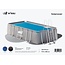 W'eau Solar cover rechthoekig - 975 x 488 cm (zeilmaat 960 x 466) - Zwart/Blauw - W'eau