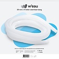 W'eau Zwembadslang wit 38 mm - 4 meter - W'eau