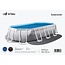 W'eau Solar cover ovaal - 600 x 320 cm (zeilmaat 594 x 314) - Zwart/Blauw - W'eau