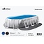 W'eau Solar cover ovaal - 915 x 460 cm (zeilmaat 909 x 454) - Zwart/Blauw - W'eau