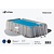 W'eau Solar cover rechthoekig - 260 x 160 cm (zeilmaat 248 x 144) - Zwart/Blauw - W'eau