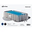 W'eau Solar cover rechthoekig - 260 x 160 cm (zeilmaat 248 x 144) - Zwart/Blauw - W'eau