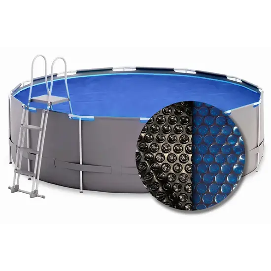 W'eau Solar cover rond - 183 cm (zeilmaat 155) - Zwart/Blauw - W'eau