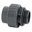 W'eau Koppeling met O-ring PVC-U 50 mm x 1 1/2" lijmmof x buitendraad 10bar grijs - W'eau