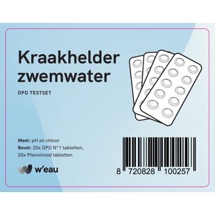 DPD testset inclusief tabletten (Chloor en pH) - W'eau