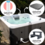 W'eau W'eau professionele Spa 6 persoons