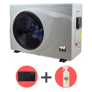 Full Inverter zwembad warmtepomp - 5,5 kW + Gratis beschermhoes & Heater Cleaner