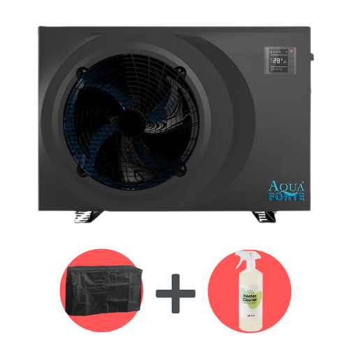 AquaForte Full inverter warmtepomp 9,5kW - AquaForte + Gratis winterhoes &amp; Heater Cleaner afbeelding