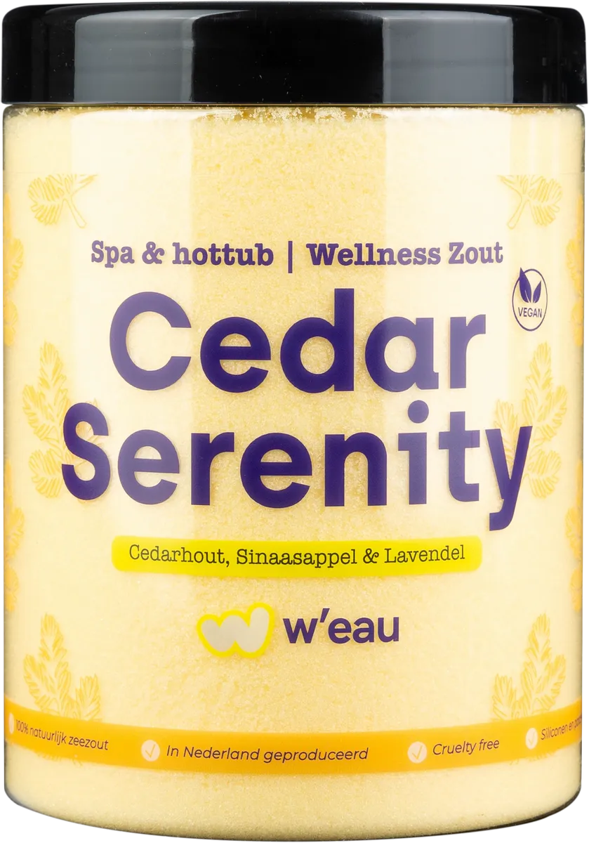 W'eau Badzout - Cedar Serenity - 1250 gram - W'eau afbeelding