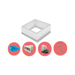 High Density Polystyreen Plunge Pool zelfbouwpakket - 2,00 x 2,00 x 1,20 m