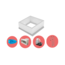 W'eau High Density Polystyreen Plunge Pool zelfbouwpakket - 2,00 x 2,00 x 1,20 m