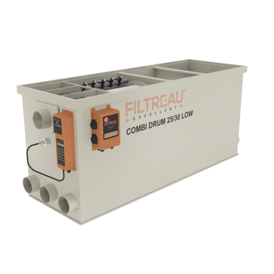Filtreau WMC Combi Drum 25/30 Low In Line trommelfilter - Filtreau