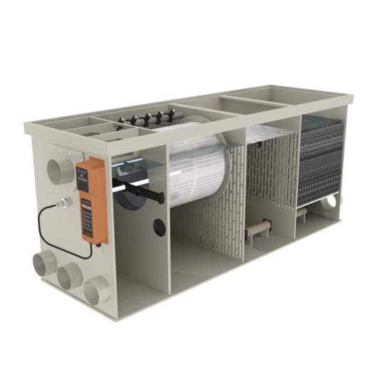 Filtreau WMC Combi Drum 25/30 Low In Line trommelfilter - Filtreau