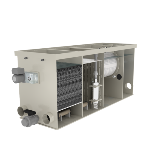 Filtreau WMC Combi Drum 25/30 Low In Line trommelfilter - Filtreau