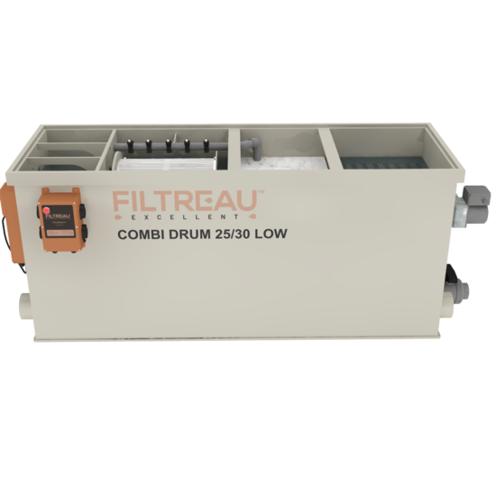 Filtreau WMC Combi Drum 25/30 Low In Line trommelfilter - Filtreau