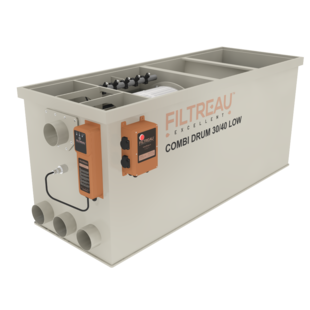 WMC Combi Drum 30/40 Low In Line trommelfilter - Filtreau