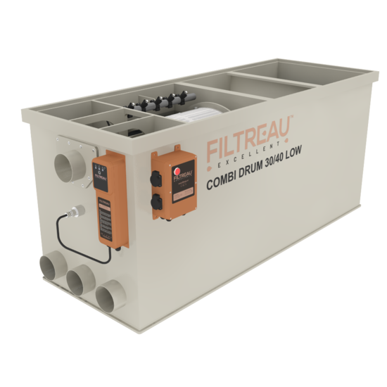 Filtreau WMC Combi Drum 30/40 Low In Line trommelfilter - Filtreau