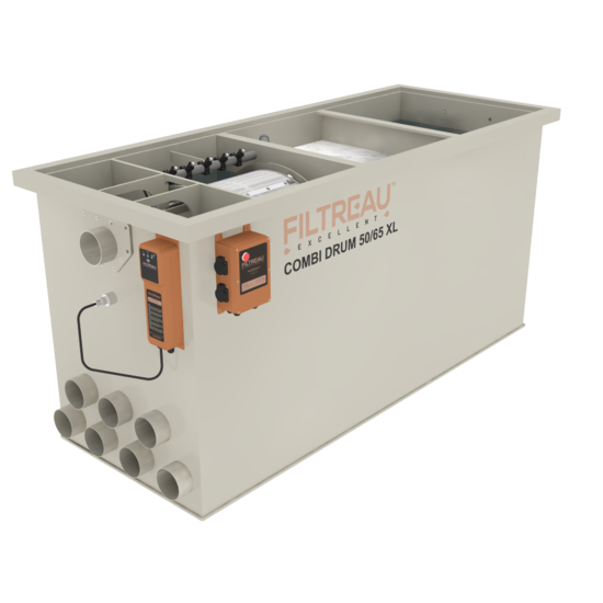 Filtreau WMC Combi Drum 50/65 XL In Line trommelfilter - Filtreau