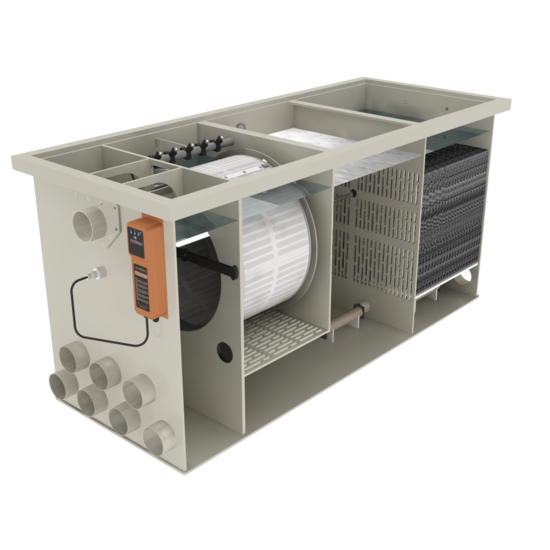Filtreau WMC Combi Drum 50/65 XL In Line trommelfilter - Filtreau