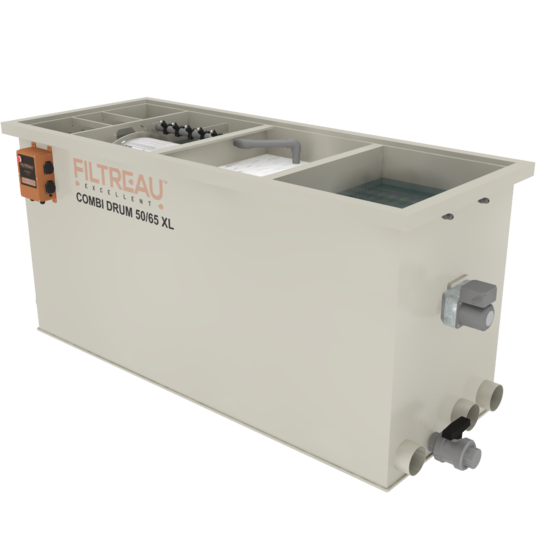 Filtreau WMC Combi Drum 50/65 XL In Line trommelfilter - Filtreau