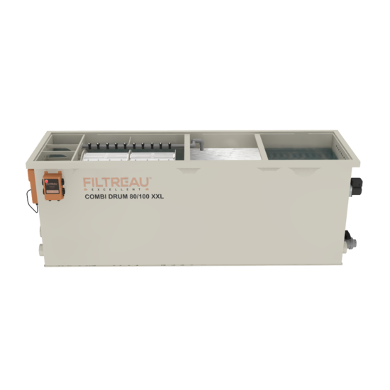 Filtreau WMC Combi Drum 80/100 XXL In Line trommelfilter - Filtreau