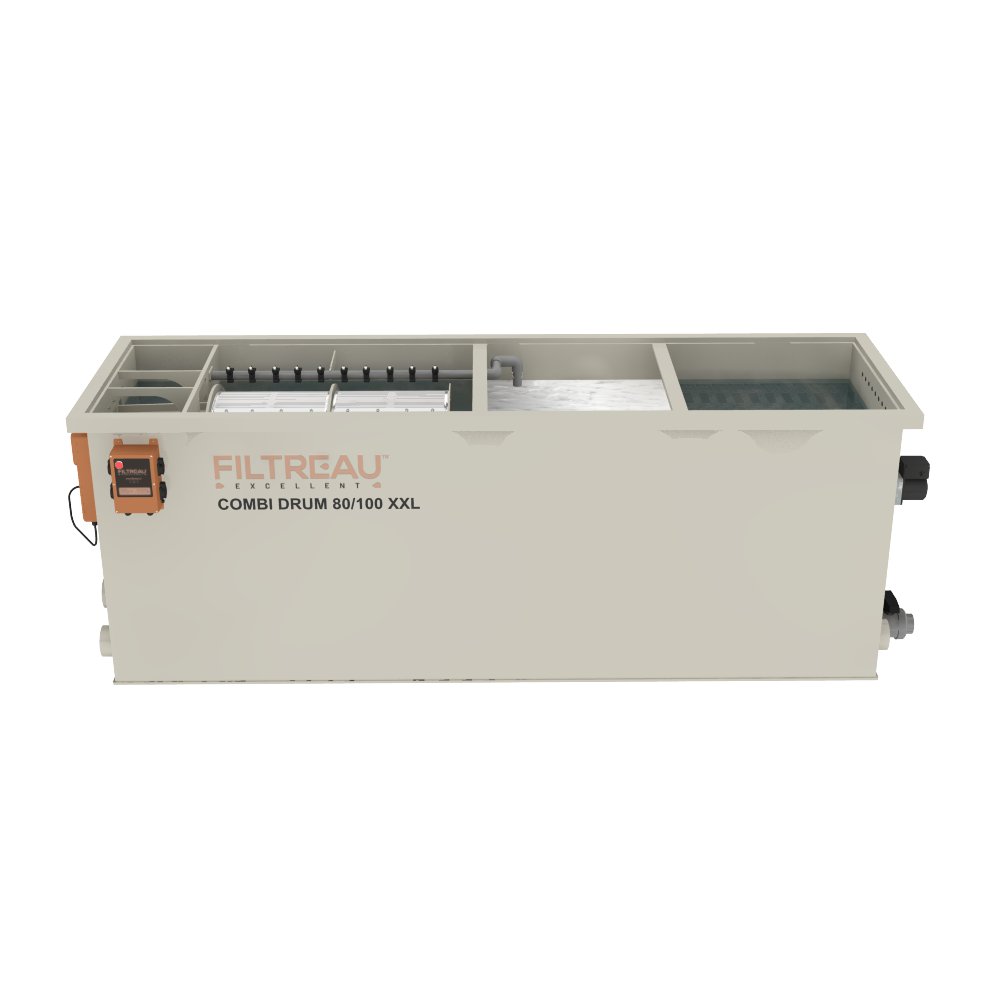 Filtreau WMC Combi Drum 80/100 XXL In Line trommelfilter - Filtreau