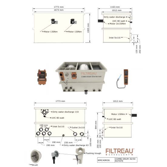Filtreau WMC Combi Drum 30/50 Rotate Gravity
